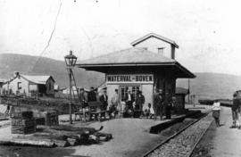 Waterval-Boven, before 1900. NZASM staff posing at station.