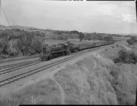 Pretoria, 1948. SAR Class 19D No 3328 hauling coal train.