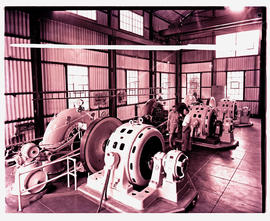 "Sabie district, 1962. Interior of hydroelectric power station."