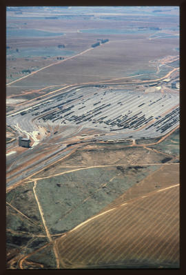 Bapsfontein, 1984. Aerial view of the Sentrarand marshalling yard.