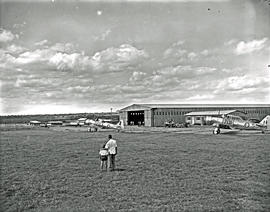 Grahamstown, 1953. Two Harvards 7203 and 7131 at airport.