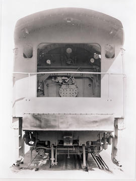 SAR Class 15F No 2909-2922 built by Hencshel and Sohn No 23932-23945 in 1938. Rear view of engine.