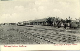 Vryburg. Railway station. (Publisher HE Sargent, Vryburg)