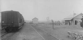 Halesowen, 1895. Train in station. (EH Short)