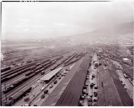 Cape Town, 1951. Railway goods yard.