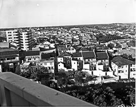 Port Elizabeth, 1950. View over city from Donkin Reserve.