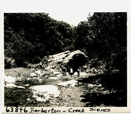Barberton district, 1955. Small creek.