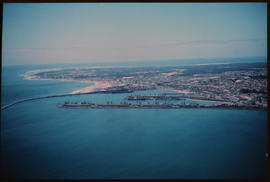 Port Elizabeth, December 1970. Aerial View of Port Elizabeth Harbour. [D Lee / S Mathyssen]