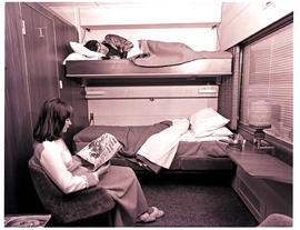 "1974. Blue Train Luxury compartment."