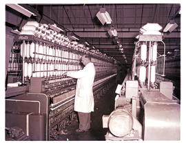 Paarl, 1952. Interior of textile mill.