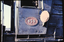 Number plate of SAR Class 16E No 859.