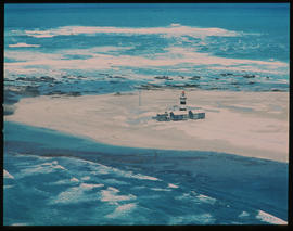 Port Elizabeth, 1970. Aerial view of lighthouse at Cape Recife. [D Lee / S Mathyssen]