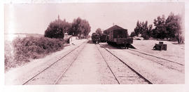 Paarl district, 1958. Huguenot railway station.