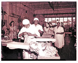 Kroonstad, 1959. Interior of clothing factory.
