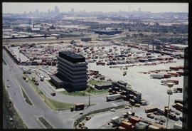 Johannesburg, 1981. Aerial view of Kaserne container depot.