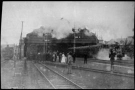 Durban, August 1901. Royal train leaving station for Pietermaritzburg.