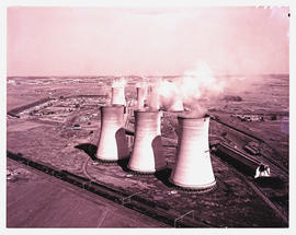 "Johannesburg, 1970. Aerial view of Kelvin power station."