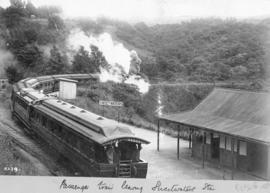 Sweetwaters. Passenger train leaving station.