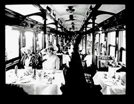 Interior of SAR A-22 dining car.