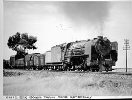 Kimberley district, 1956. SAR Class 23 with goods train.