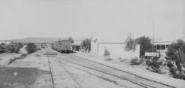 Aberdeen Road, 1895. Train in station. (EH Short)