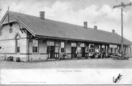 Potchefstroom. Railway station. (Publisher Sallo Epstein & Co, Durban)