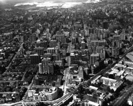 Johannesburg, 1957. Aerial view of Hillbrow, looking south.