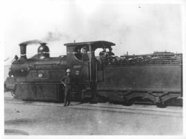 Okiep - Port Nolloth narrow gauge railway. Mountain type locomotive No 7 'Albion' in use from 189...