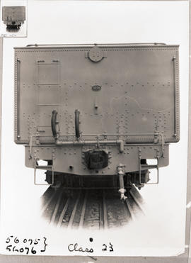 SAR Class 23 No 3238 built by Henschel and Sohn No 10986-10999 of 1938. Rear view of tender.
