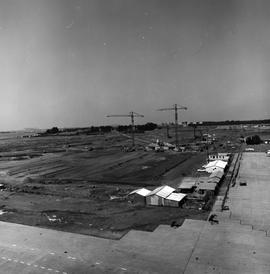 Johannesburg, circa 1979. Jan Smuts Airport. Construction camp.
