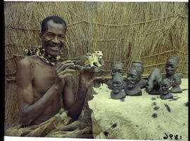 Zululand, 1960. Sculptor Ntuli.