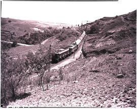 Van Reenen, 1951. Train on mountain line.