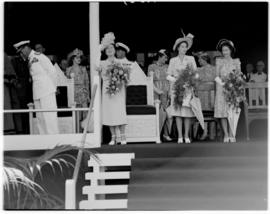 Durban, 22 March 1947.  Royal family and dignitaries on dais.