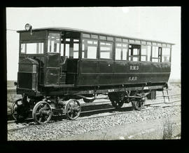 SAR railcar RM3 built in Pretoria on a petrol truck chassis in May 1923. Used between Gingindhlov...