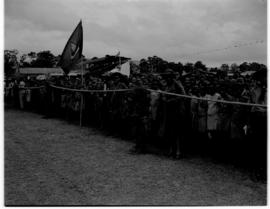 Pretoria, 31 March 1947. Royal family visit to Iscor Recreation Ground.
