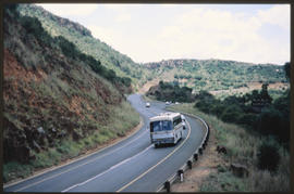 Waterval-Onder, 1985. SAR MAN tour bus on the road. [D Dannhauser]