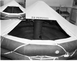 Johannesburg, 1965. Jan Smuts Airport. Boeing lifeboat.