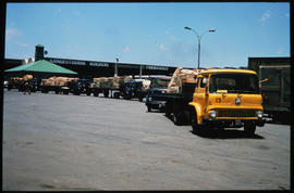 
SAR Bedford No B16716 and other vehicles at goods depot.

