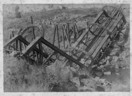 Ingogo. Bridge damaged during Anglo-Boer War.