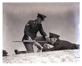 Pretoria, 1974. Rifle training at South African Police College.