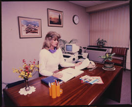 Johannesburg, May 1989. Secretary at SAR Manpower Department. [D Dannhauser]