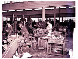 Springs, 1954. Brassware factory interior.
