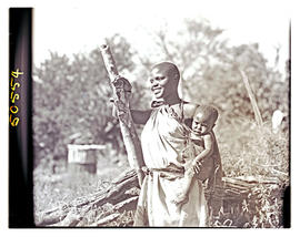 Northern Transvaal, 1946. Bavenda woman with baby.