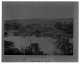 Circa 1902. Construction Durban - Mtubatuba: Bond's Drift on the Tugela River. (Album on Zululand...