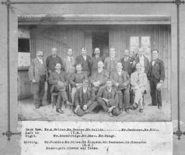 Uitenhage, 1897. Clerical staff of the Stores Department.
