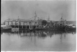 Durban, May 1891. Visit of President Kruger to the Point. Durban Harbour. (B Kisch, Durban)