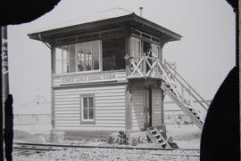 Johannesburg, 1955. Signal cabin at George Goch station.