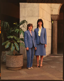 September 1985. Two women at the SAR employment office. [Z Crafford]