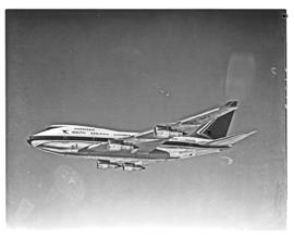 "1976. SAA Boeing 747SP ZS-SPA 'Matroosberg' in flight."