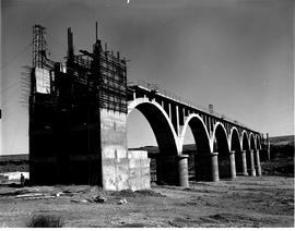 Circa 1966. Bridge with seven concrete arches.